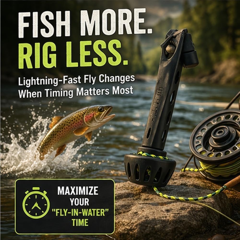 Fishing Line Dispenser - Enhebrador Magnético Portátil para Moscas, Herramienta